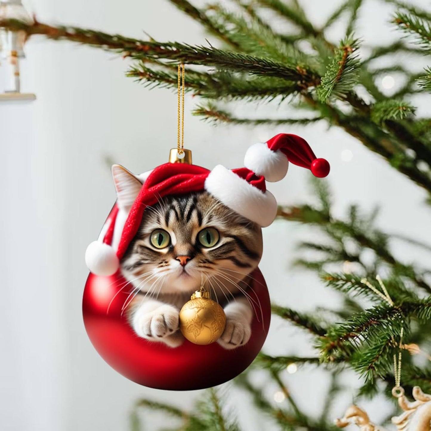 Christmas Kitty Car Backpack Pendant Home Decoration Gift - Festive & Party Supplies