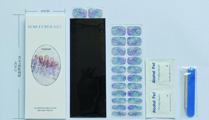 Transparent Nude UV Gel Nail Stickers