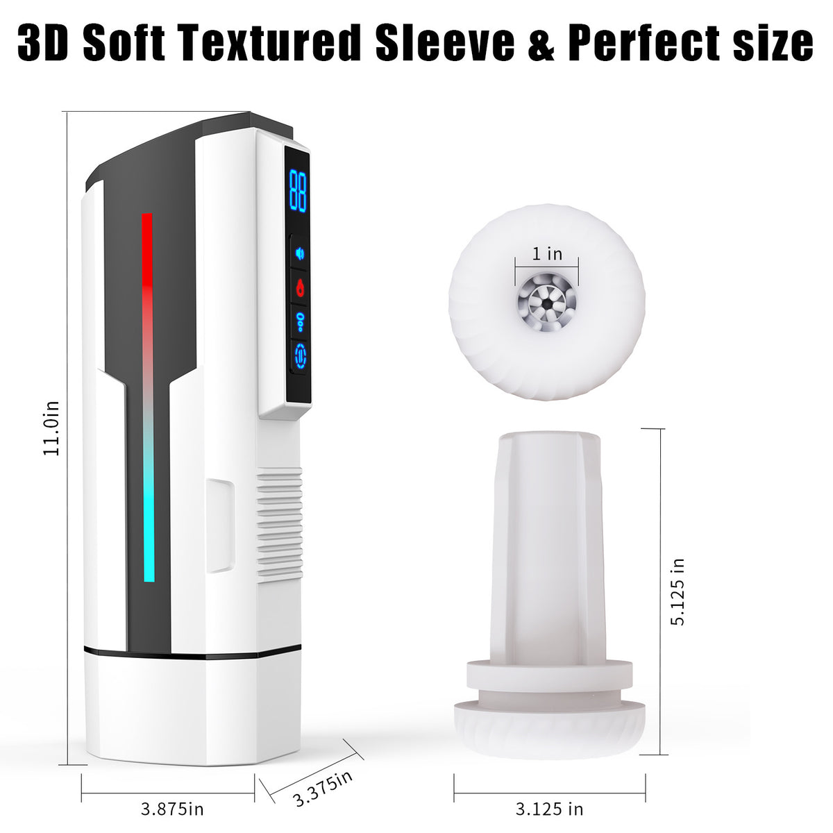 Automatic Retractable Men’s Adult Wellness Toy - Silicone USB Rechargeable