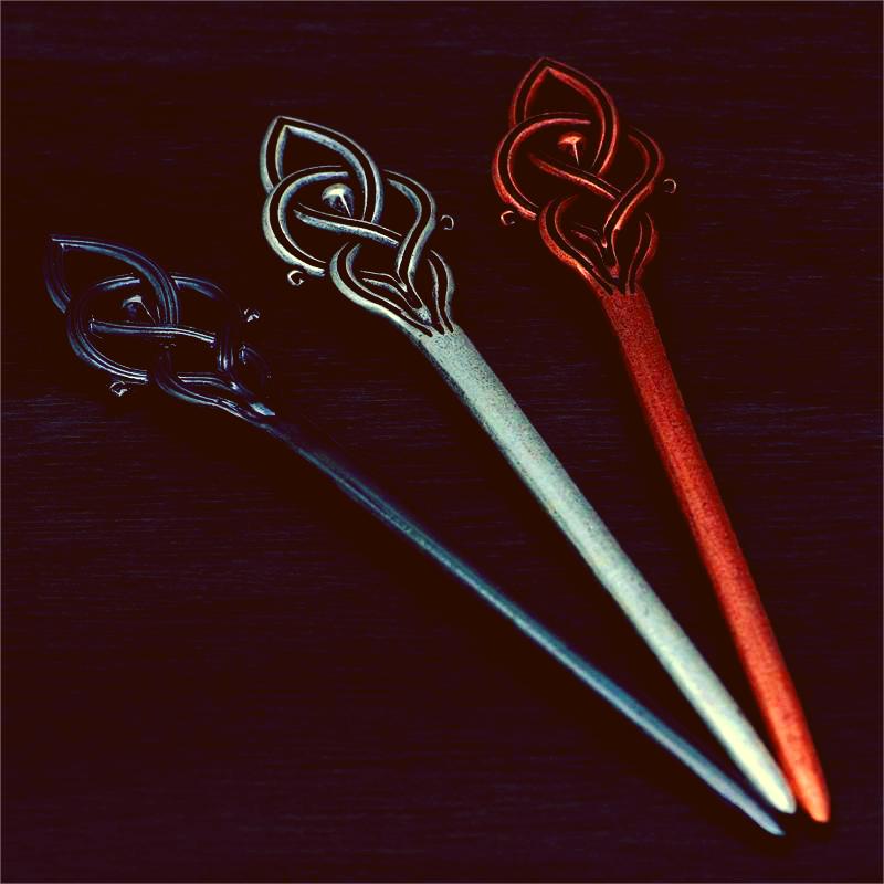 Alloy Hair Barrettes - Retro Geometric Design