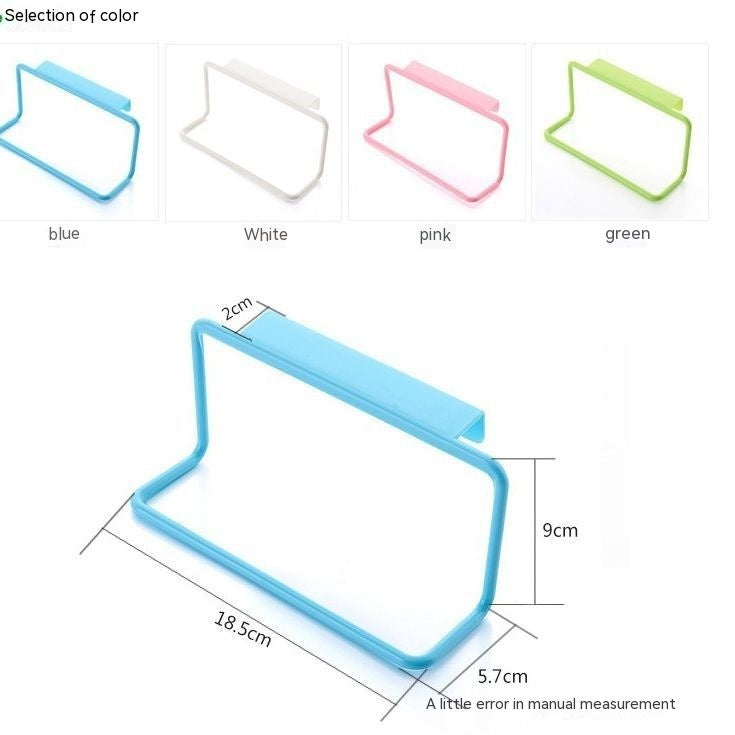 Removable Over-the-Door Hook Rack for Bathroom Storage - Nail-Free, Multi-Color