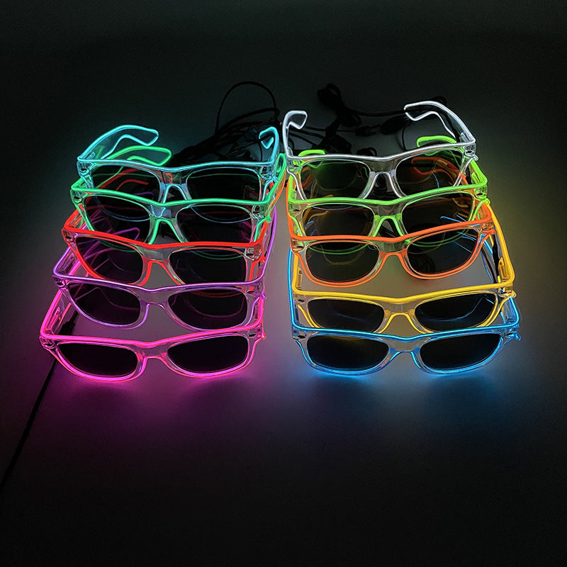 LED Goggles Nightclub Dance Party Props - Colorful Light-up Costume Accessories