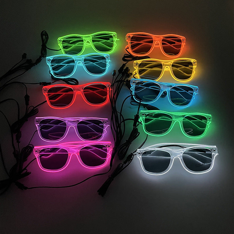 LED Goggles Nightclub Dance Party Props - Colorful Light-up Costume Accessories