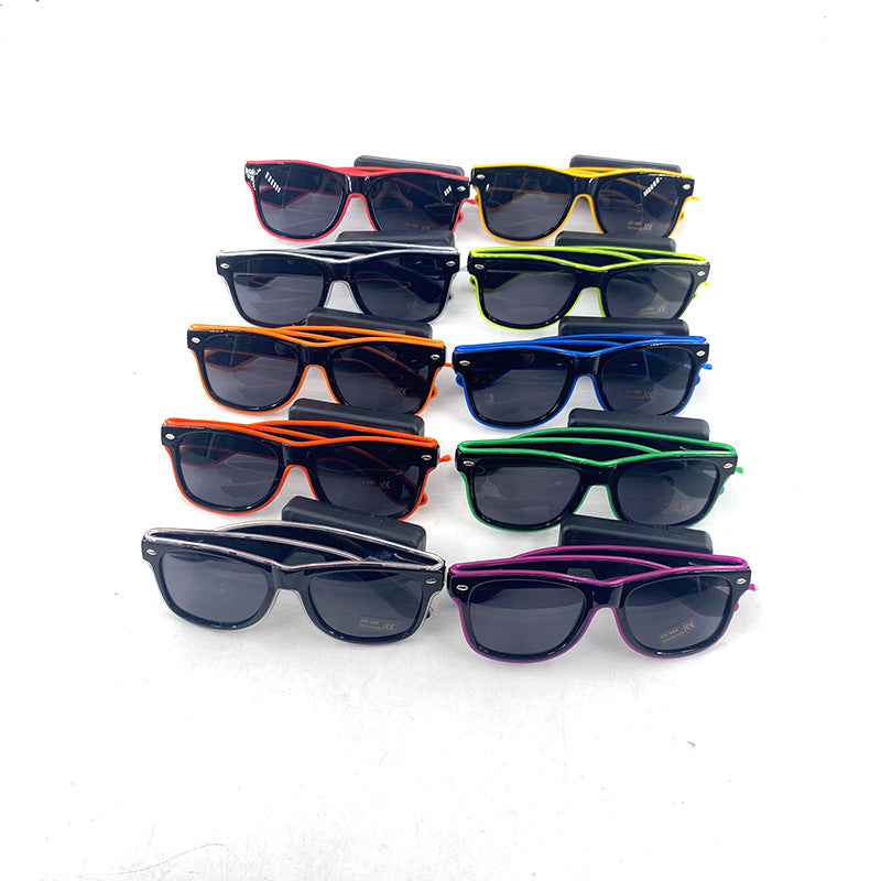 LED Goggles Nightclub Dance Party Props - Colorful Light-up Costume Accessories