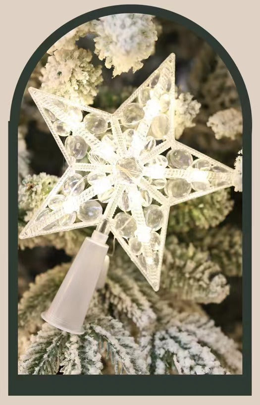 Christmas Tree Topper Star Luminous Light with Multiple Color Options