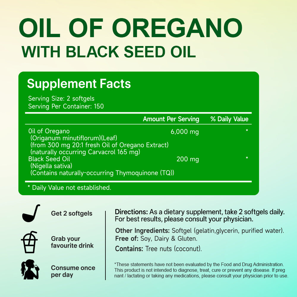 Oregano Oil Softgel Capsules