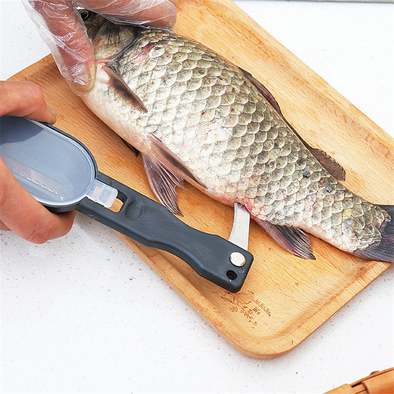 Fish Scale Peeler & Scale Remover Multi-Purpose Kitchen Tool - Black, Blue, Green