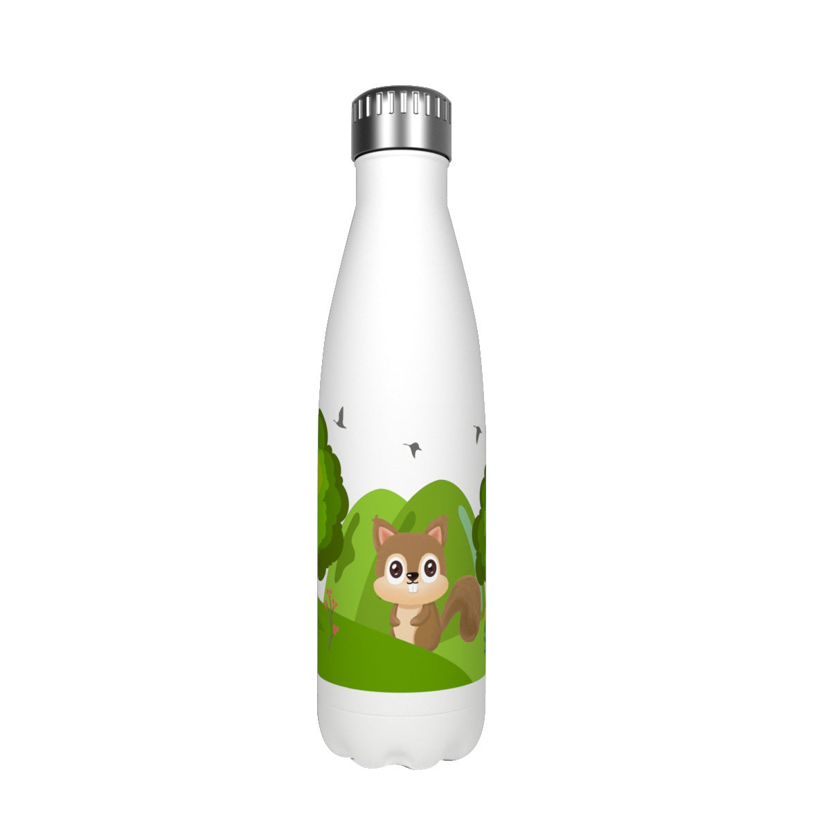 Cute Cartoon Stainless Steel Large Volume Bottle with Variety Designs