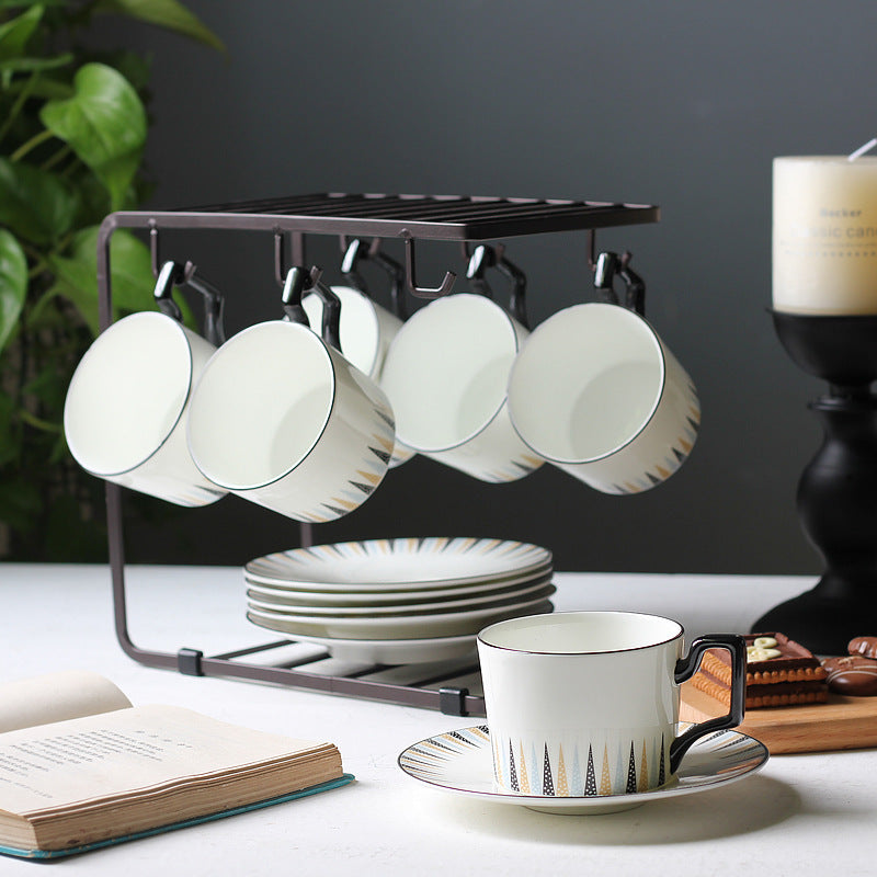 Iron Cup Holder Storage Rack for Kitchen and Home Organization