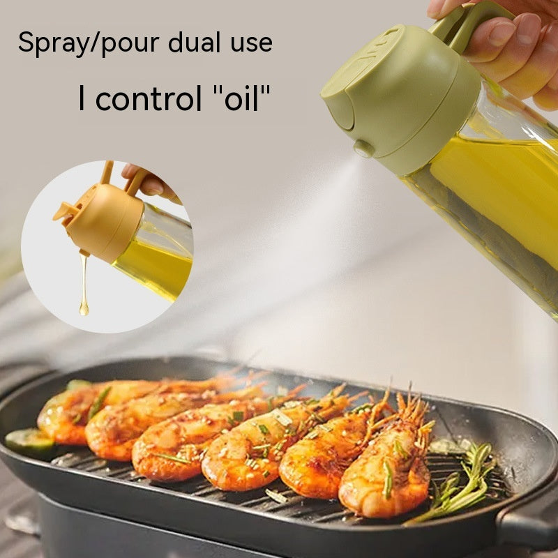 Two-in-One Oil Spray Dispenser for Kitchen & Barbecue - Capacity Options