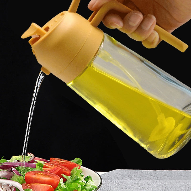 Two-in-One Oil Spray Dispenser for Kitchen & Barbecue - Capacity Options