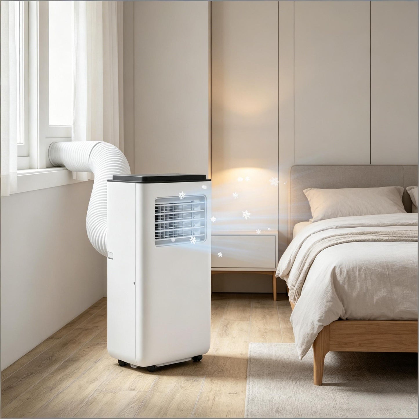Portable Air Conditioner - Powerful 10,000 BTU Cooling - White
