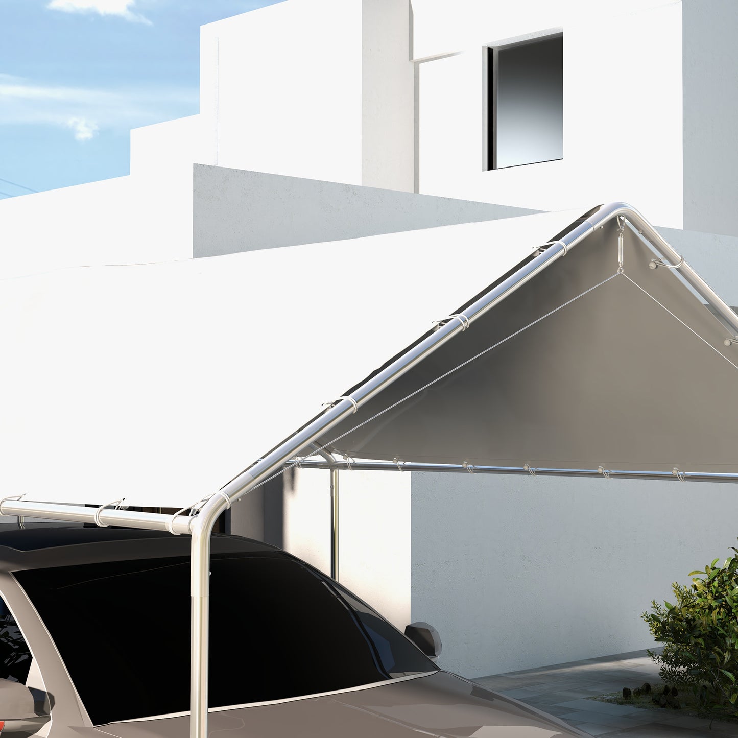 UV Resistant Carport Canopy Replacement Cover - 10x20ft