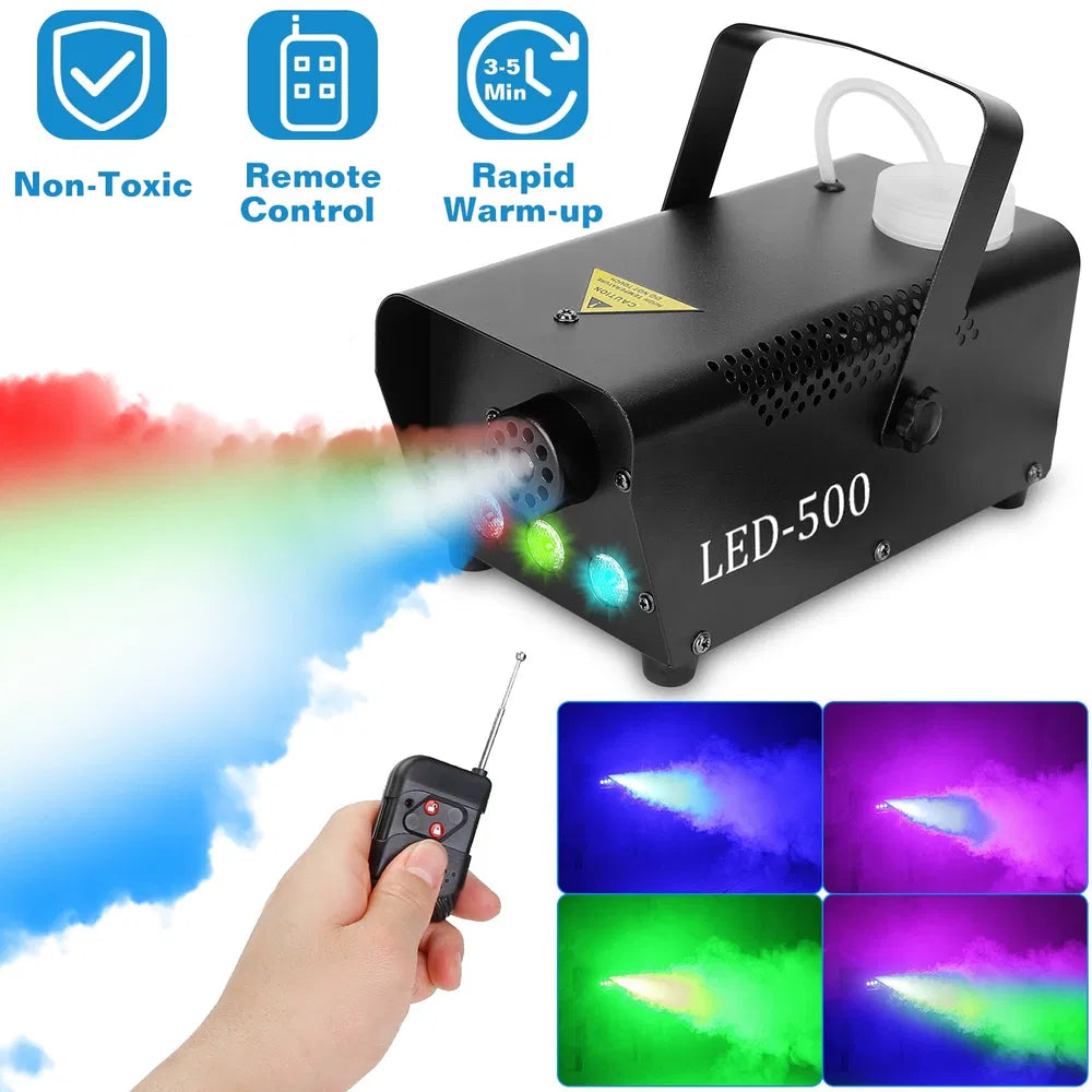 400W RGB LED Fog Machine with Remote Control for Parties