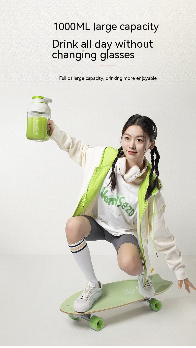 Portable Juicer Electric Fruit Extractor with Multi-Function Juice Cup