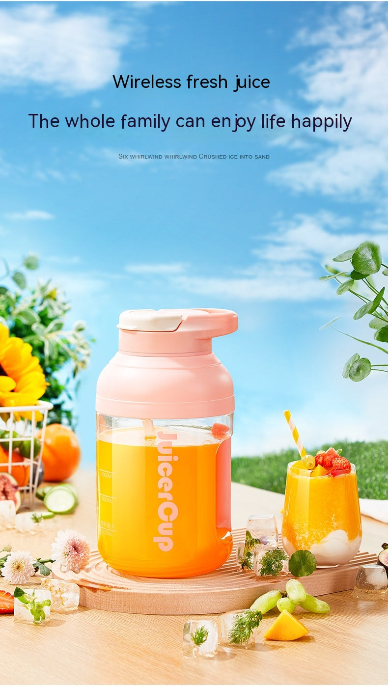 Portable Juicer Electric Fruit Extractor with Multi-Function Juice Cup