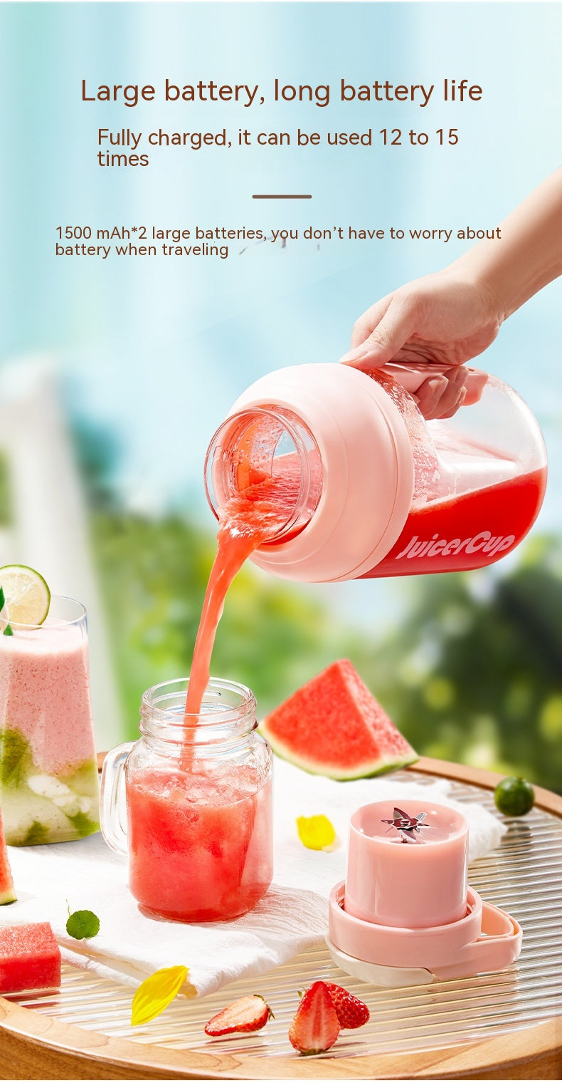 Portable Juicer Electric Fruit Extractor with Multi-Function Juice Cup