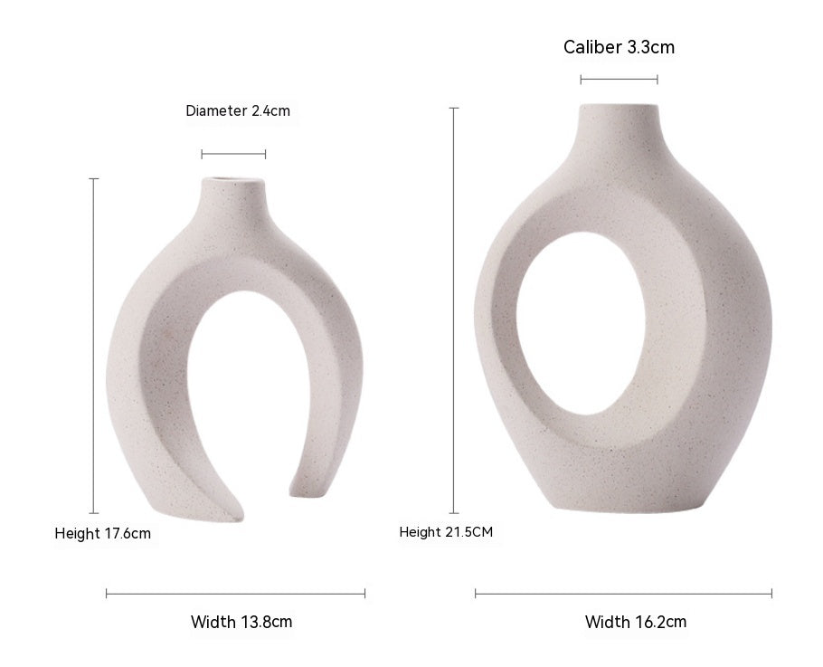 Hydroponic Vase for Home & Garden - Decorative Ceramic Plant Container