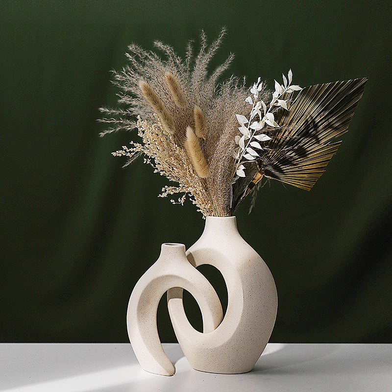 Hydroponic Vase for Home & Garden - Decorative Ceramic Plant Container