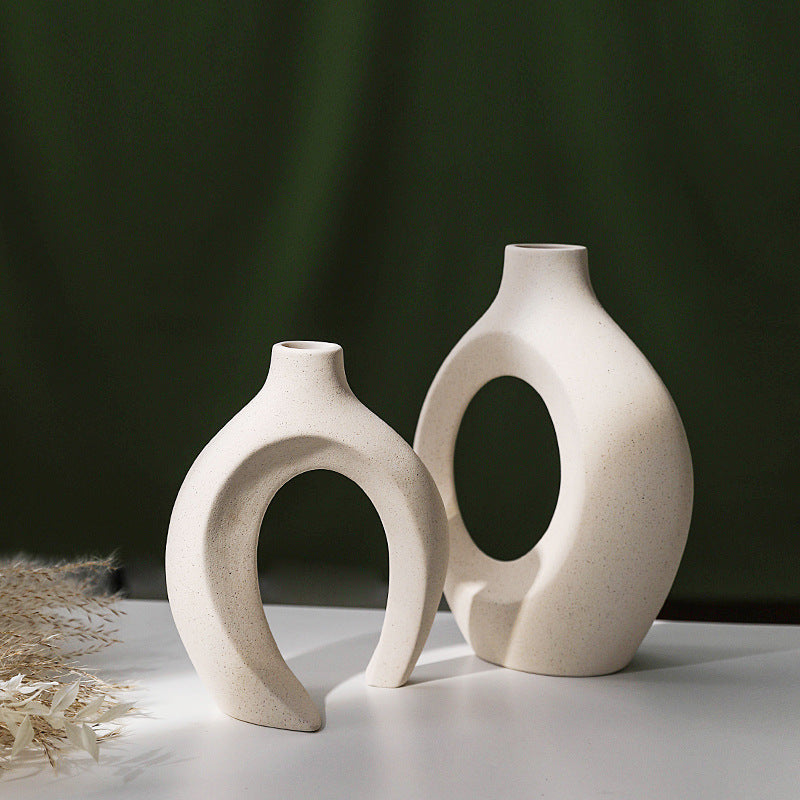 Hydroponic Vase for Home & Garden - Decorative Ceramic Plant Container
