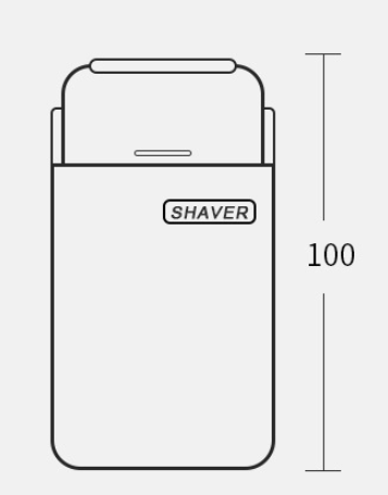 Rechargeable Waterproof Mini Electric Shaver with Floating Cutter Head - Type-C Charging