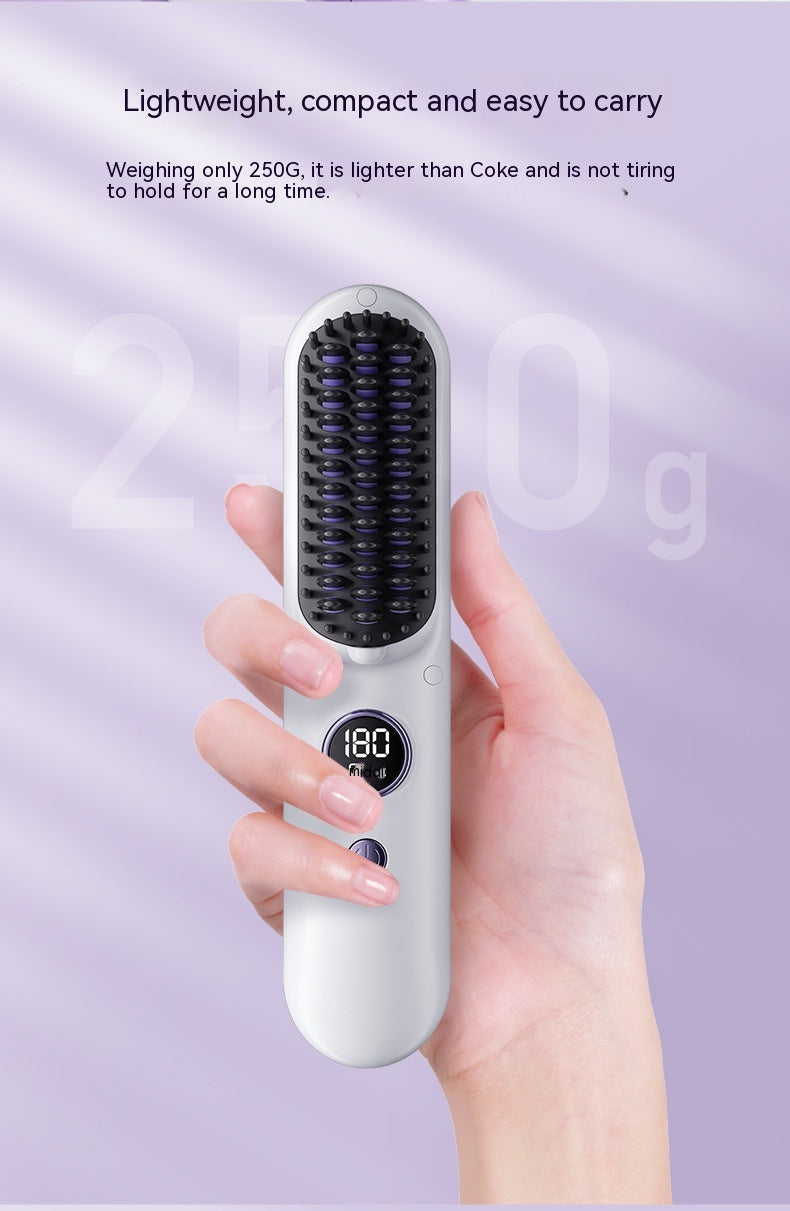 Wireless USB Curling Iron - Straightening & Curling Hair Tool with Negative Ion