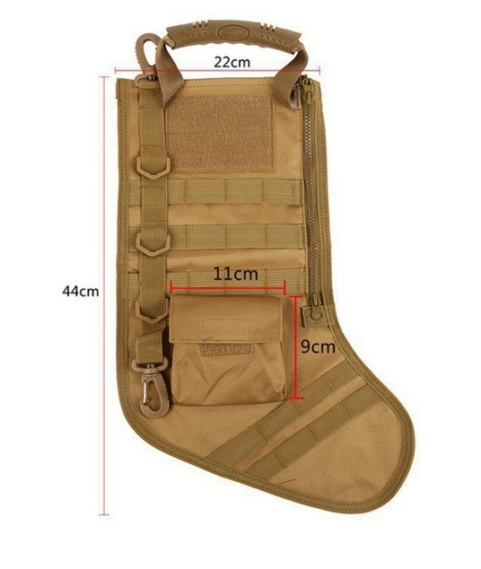 Military Christmas Stockings Bag Outdoor Hanging Ornament - Festive & Party Supplies