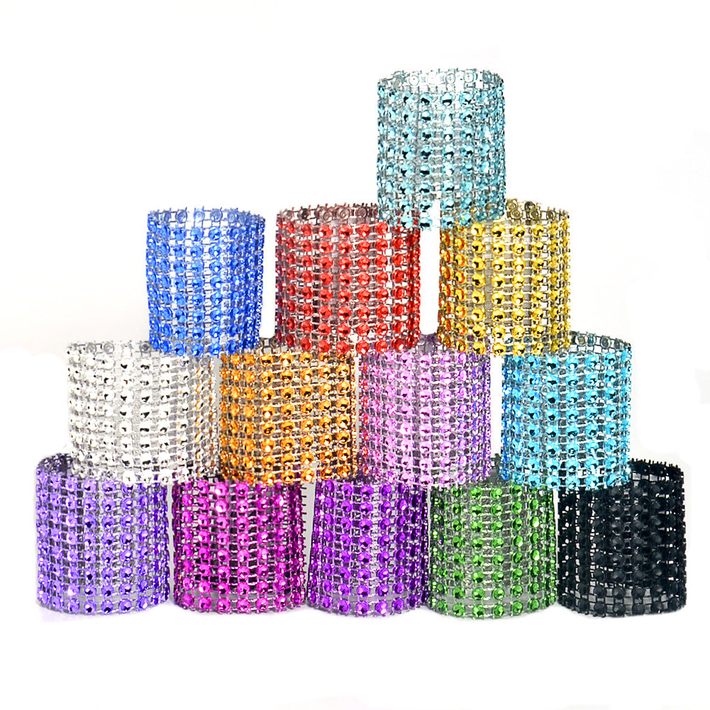 Set of 10 Napkin Rings for Hotel & Home Table Settings - Multiple Colors