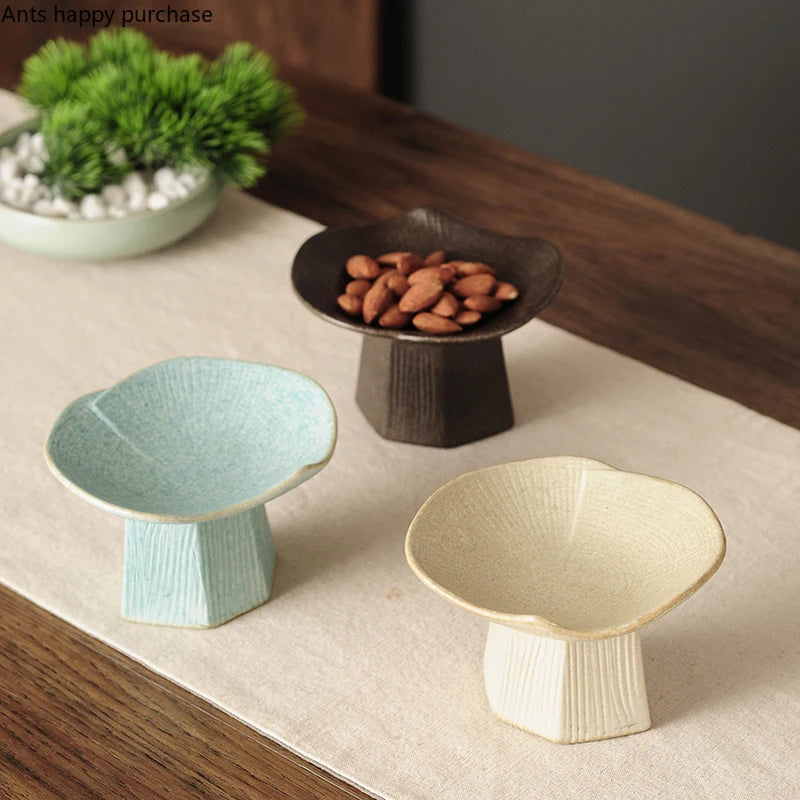 Vintage Ceramic Snack Tray for Kitchen Storage & Serving