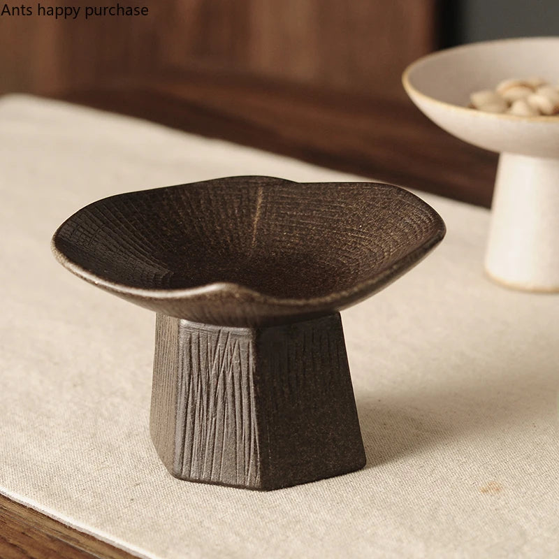 Vintage Ceramic Snack Tray for Kitchen Storage & Serving