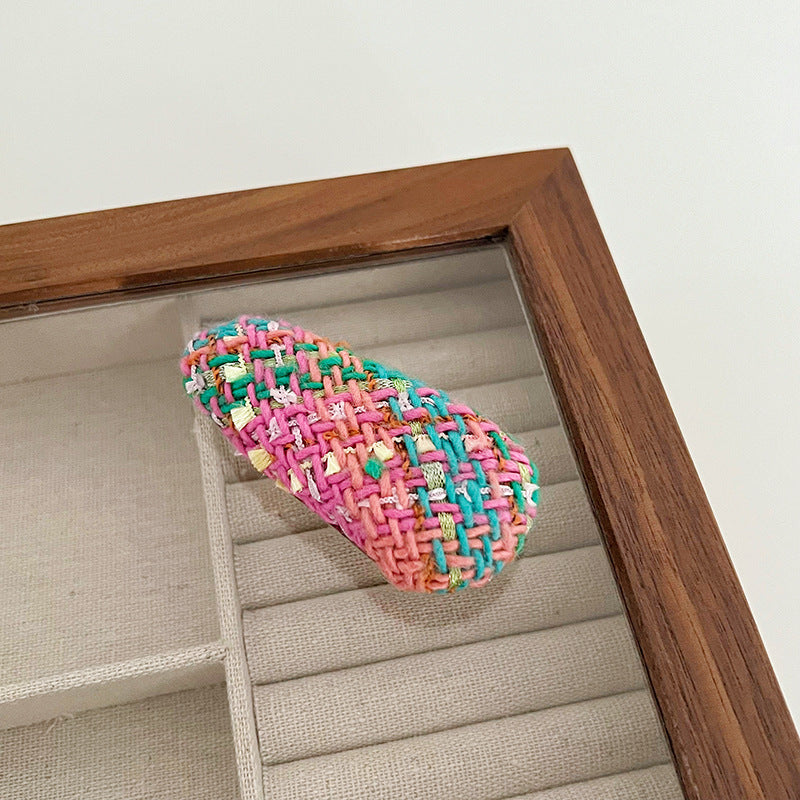 Korean Style Knotted Hair Hoop & Clips Set - All Colors