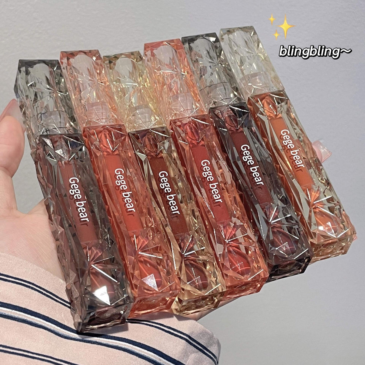 Crystal Lip Lacquer - Transparent Diamond Light Mirror Lip Gloss
