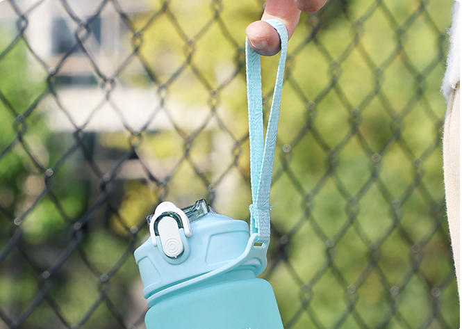 Large Capacity Sports Water Bottle with Straw - Portable Hydration Bottle