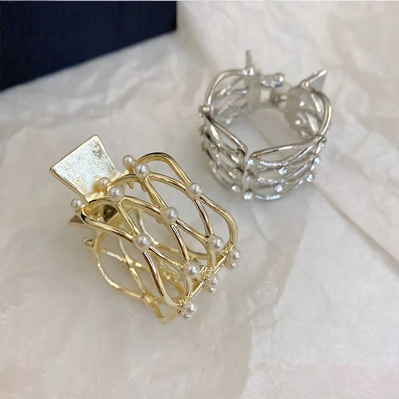 Fashion Rhinestone Hair Clip for Women - Small Anti-sagging Hair Accessory with Cat Ear & Diamond Design
