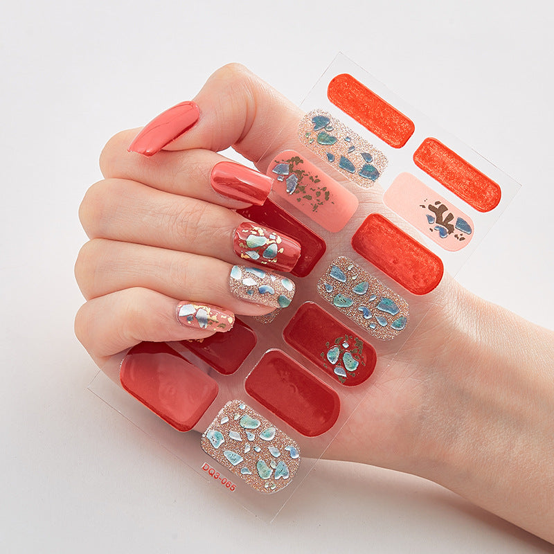 Laser Nail Polish Film Stickers Butterfly Pattern Nail Art Decals