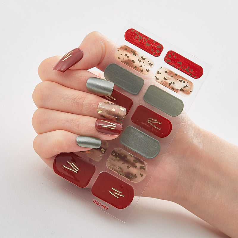 Laser Nail Polish Film Stickers Butterfly Pattern Nail Art Decals