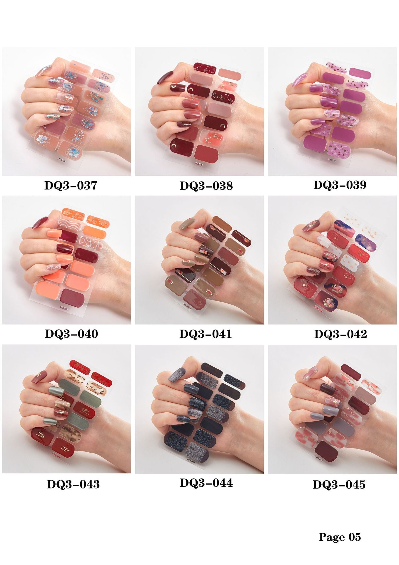 Laser Nail Polish Film Stickers Butterfly Pattern Nail Art Decals