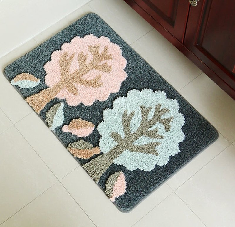 Absorbent Fiber Bathroom Mat Set for Toilet - Thickened Seat Cover & Cushions