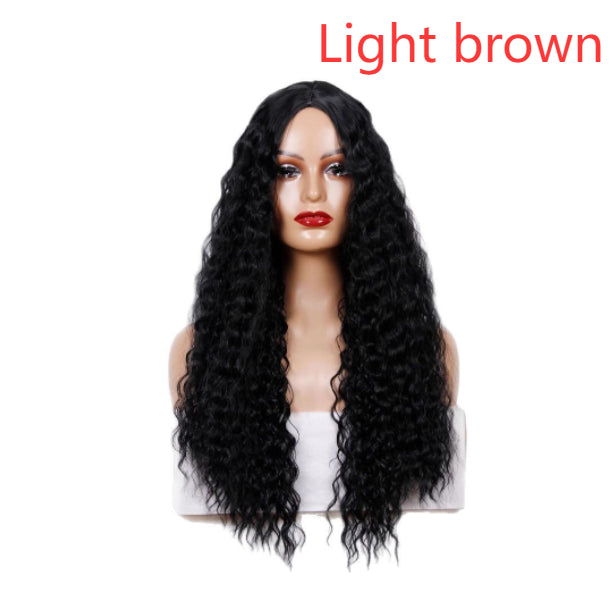 Medium Long Curly Synthetic Wigs for Hair Styling & Costume Use