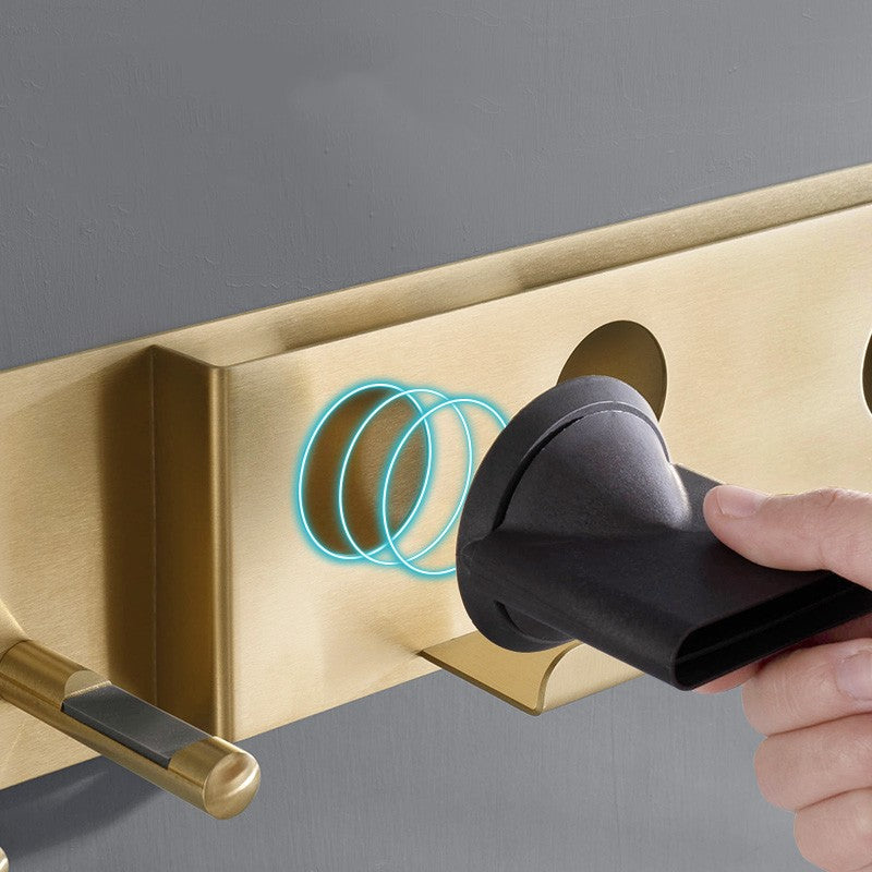 Punch Free Hair Dryer Bracket Magnetic Wall Mount Holder for Bathroom