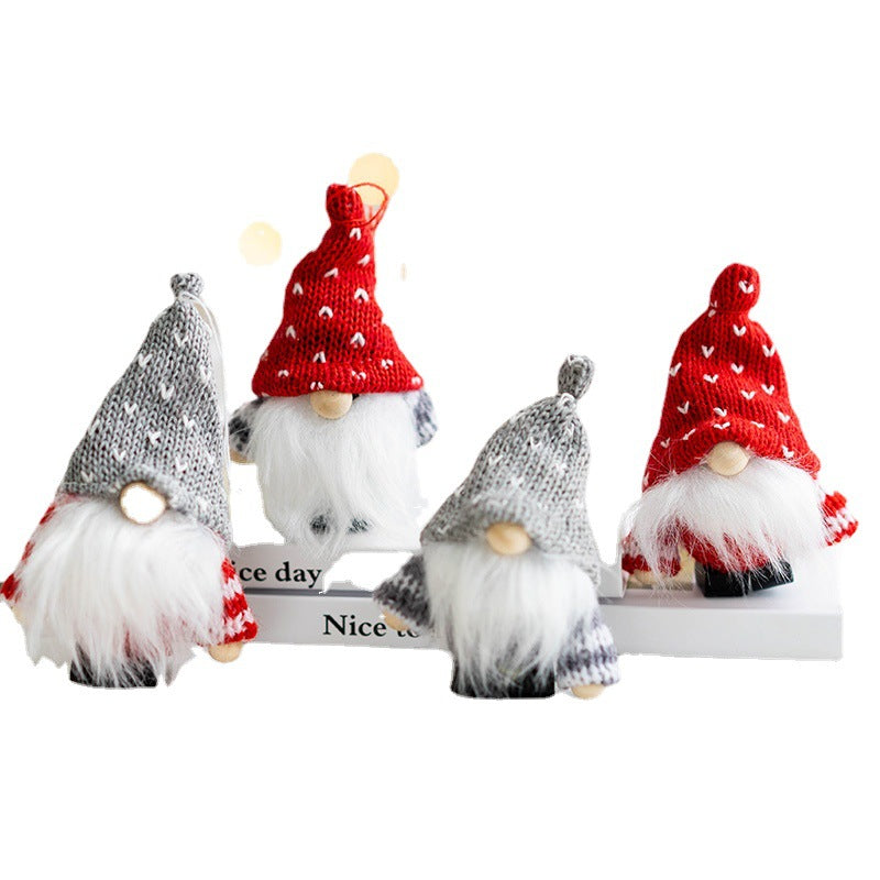 Santa Claus Felt Pendant Christmas Decoration Handmade Wool Felt Ornament