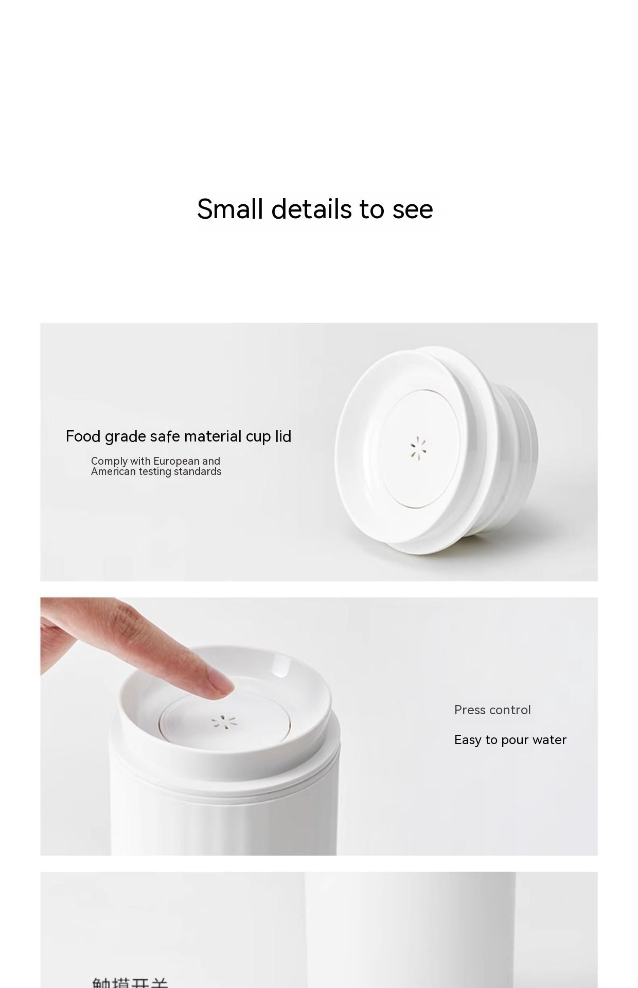 Automatic Water Boiling Cup with Insulation for Household Use