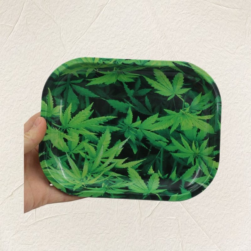 Maple Leaf Style Cigarette Metal Plate – Home Bar Dinnerware, 7+ Styles