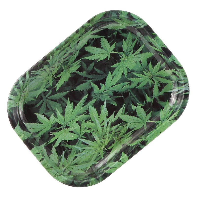 Maple Leaf Style Cigarette Metal Plate – Home Bar Dinnerware, 7+ Styles