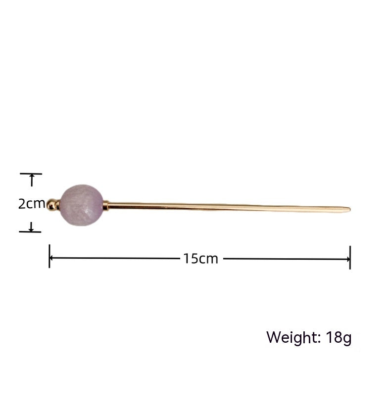 Metal Ball Hairpin for Updo & Bun Styling