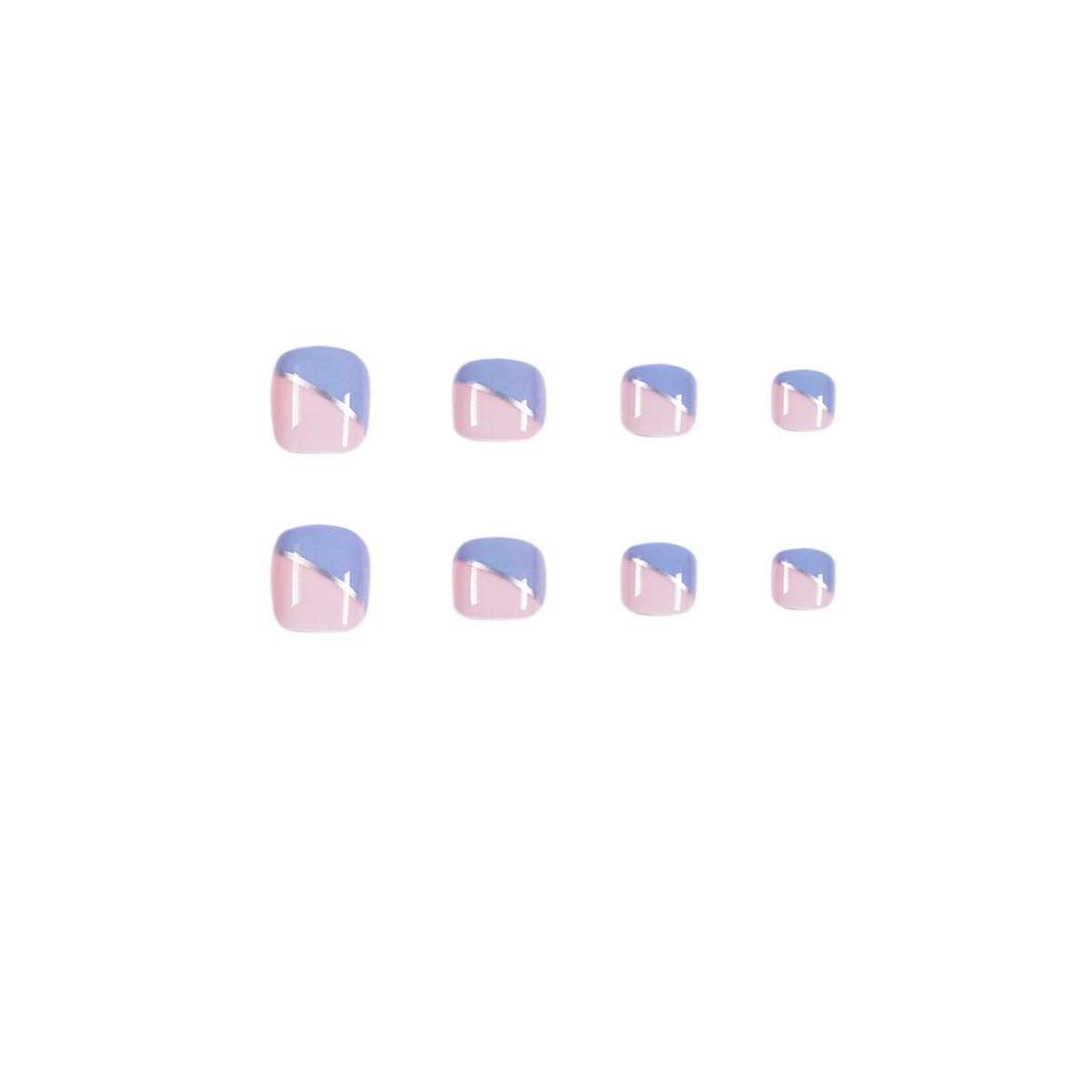 Removable Fake Nail Tips Set - Minimalist Nail Art for Natural Look