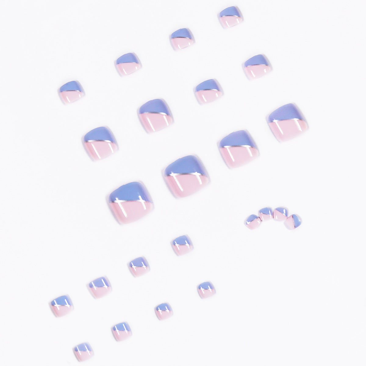 Removable Fake Nail Tips Set - Minimalist Nail Art for Natural Look