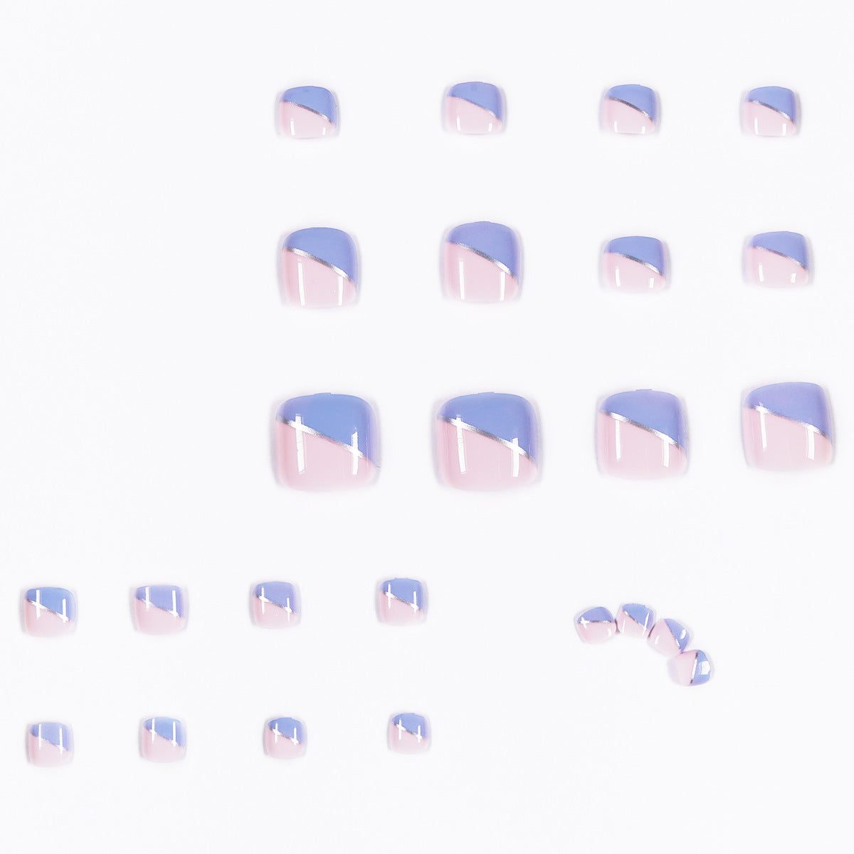 Removable Fake Nail Tips Set - Minimalist Nail Art for Natural Look