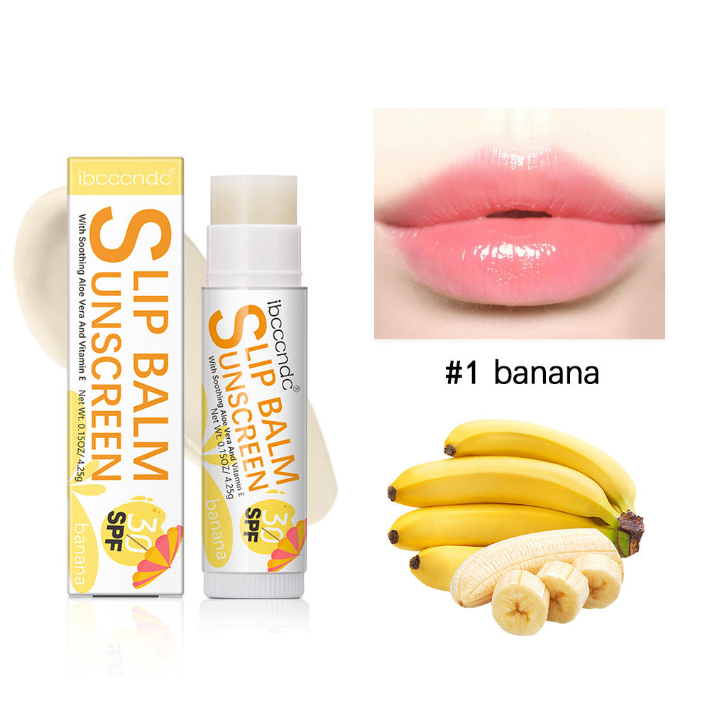 Moisturizing Lip Balm Set - Water, Coconut, Banana Flavors, Hydrating Lip Care