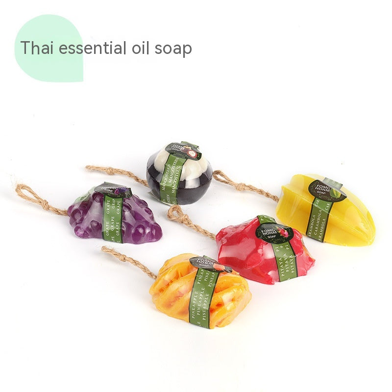 Fruit-Shaped Essential Oil Handmade Soap - Melon, Bath & Face Wash
